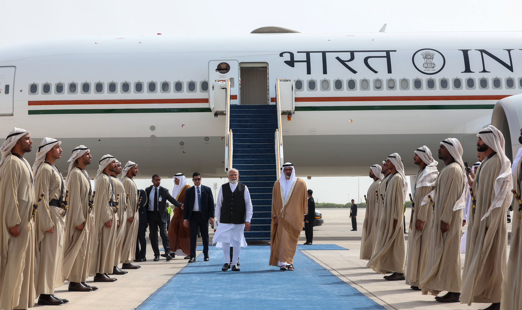 India’s PM Narendra Modi arrives in Abu Dhabi for official visit